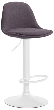 Sgabello di design KIEL in tessuto bianco,grigio scuro