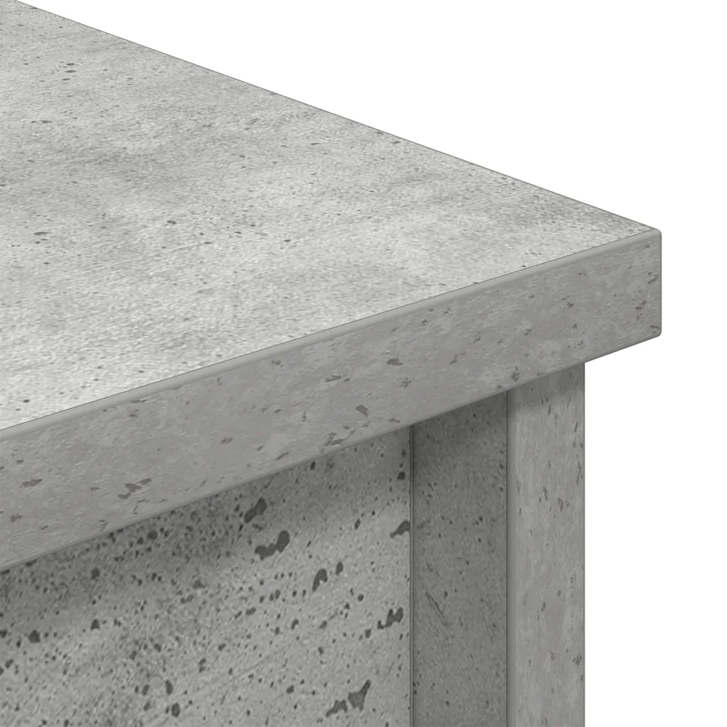 vidaXL Credenza Grigio Cemento 70x35x180 cm in Legno Multistrato