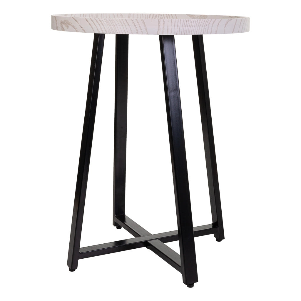 Tavolino in metallo nero d45x57h