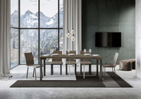 Consolle Allungabile 90-196x40x77 cm Everyday Small Tortora Telaio Antracite