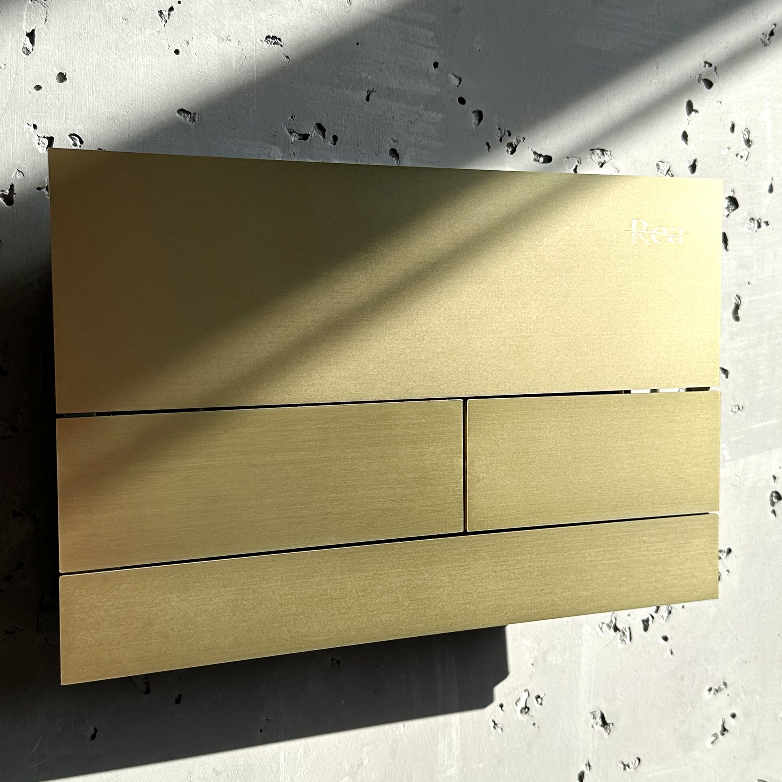 Pulsante Per Supporto Set Da Incasso Wc Rea T K011a-q Gold Brush