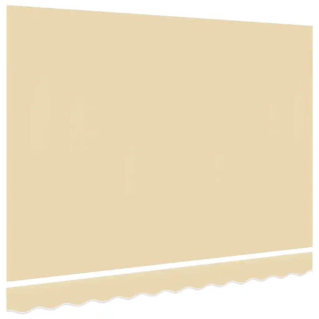 Tessuto di Ricambio per Tenda da Sole Crema 350x250 cm Poliestere 143702