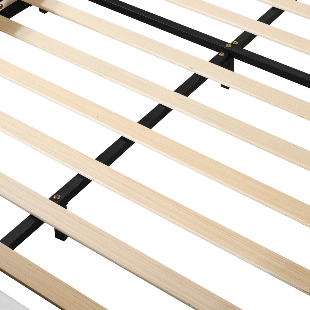 Letto imbottito per bambini a forma di orso 140x200 cm; bianco