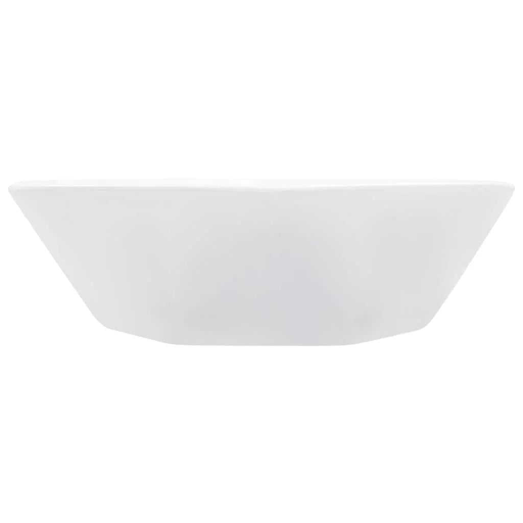 Lavabo da appoggio per l'interno del bagno cabina doccia cabina WC 41 x 36,5 cm ceramica bianca 02_0002622