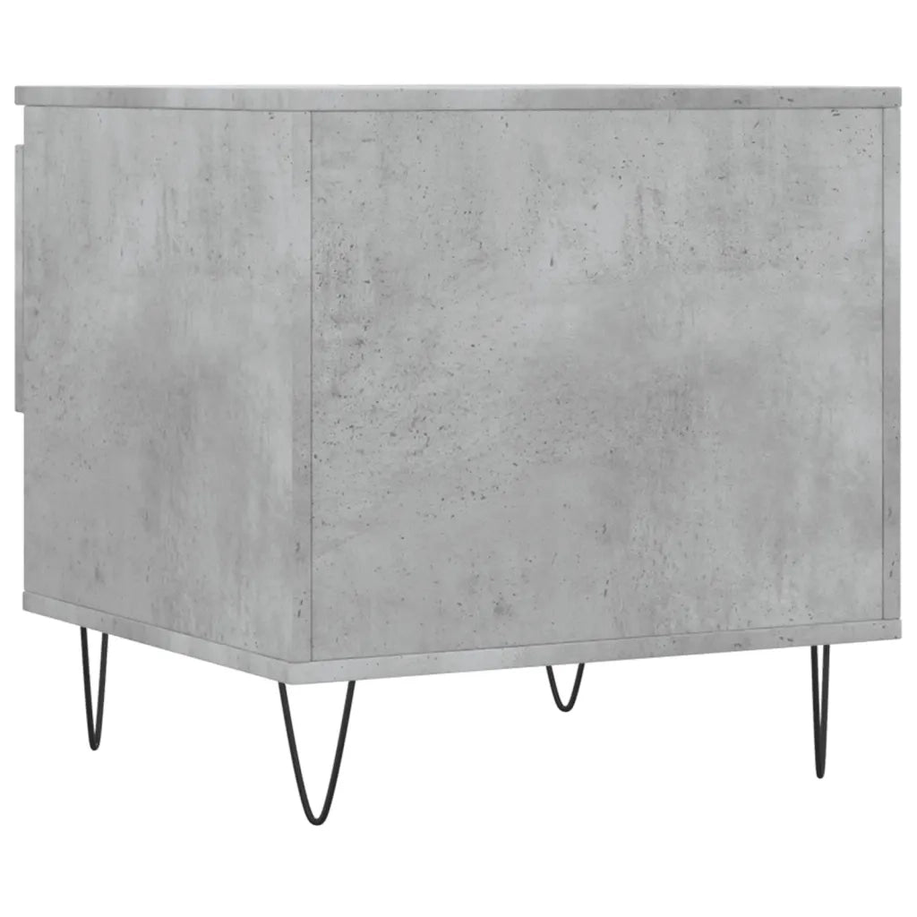 Tavolino da Salotto Grigio Cemento 50x46x50cm Legno Multistrato 830916
