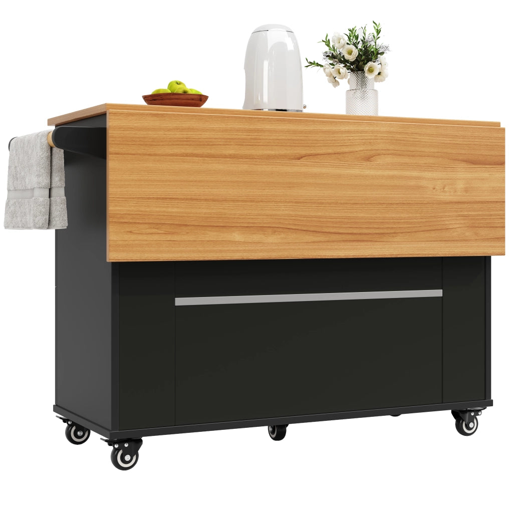 Tavolo da Pranzo Allungabile con Contenitore ¨C MINIMAL ¨C Legno Nero