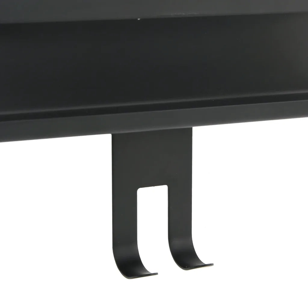 Mensola Doccia Pensile Nero Opaco Acciaio Inox 304 Spazzolato 4004902