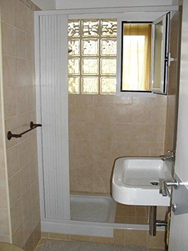 Box doccia Amalfi in PVC - 1 lato, apertura laterale a soffietto - Misura: 65 x h185