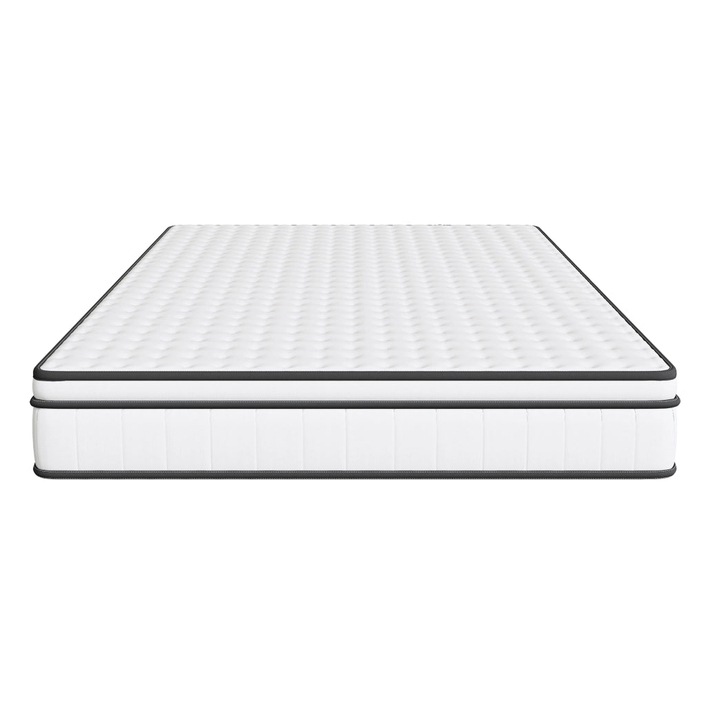 Materasso singolo 90x200 cm 25 cm a molle insacchettate 7 zone H2 memory foam 3D Oeko-Tex ortopedico - bianco