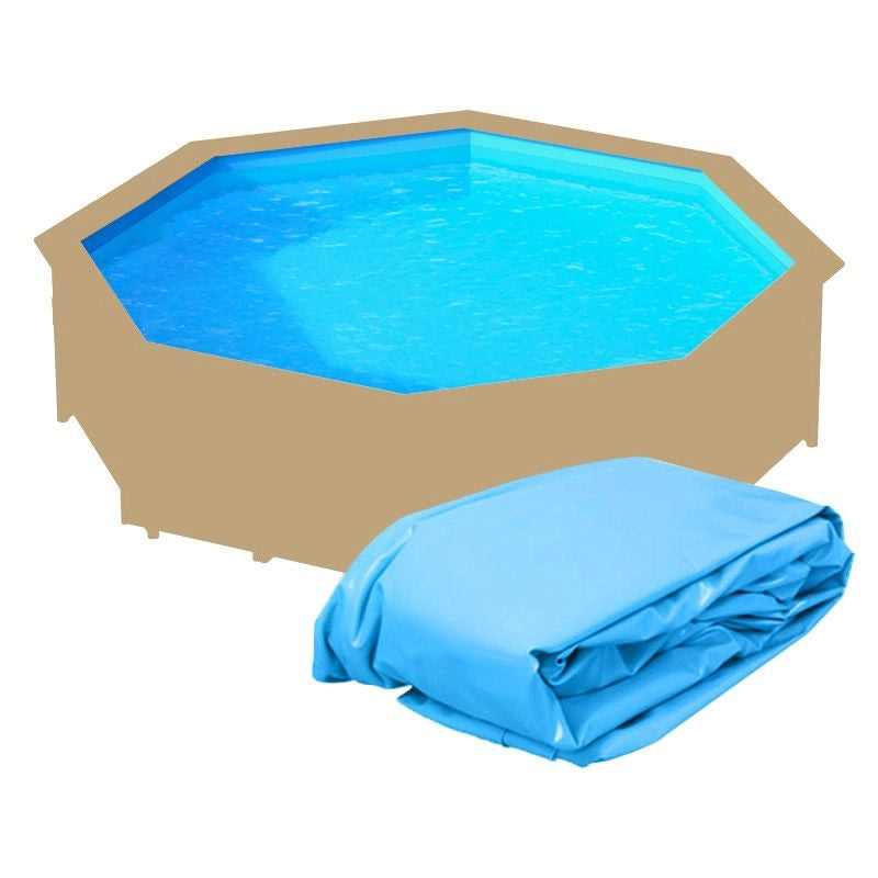 Liner Di Ricambio Per Piscina In Legno Northwood Ottagonale -  5,80 X H.1,30 M Azzurro - Spessore 0,75 Mm Colore: Azzurro, Dimensione piscina: Ø 5.80 m