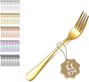 Fork da tavolo - Set di forchette - 12 pezzi - Acciaio inossidabile - 18 cm