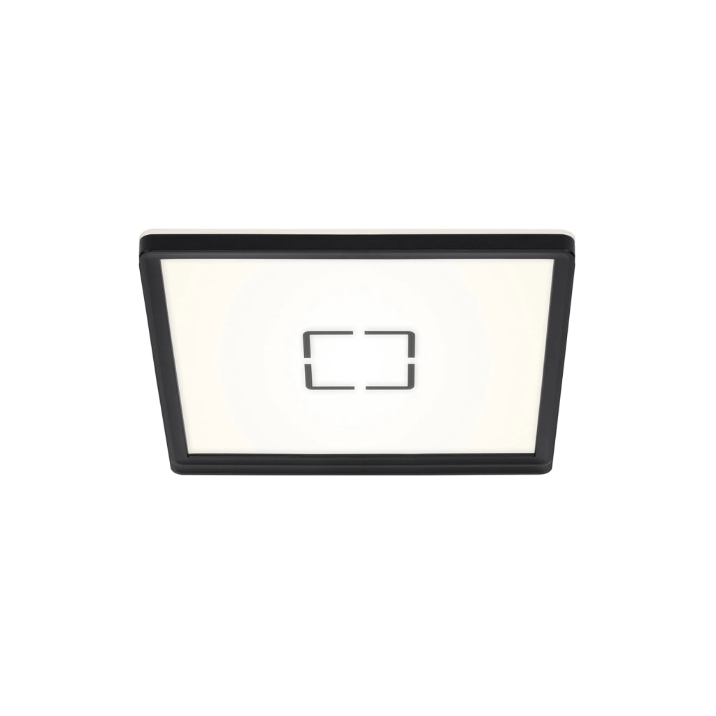 Plafoniera Contemporanea Free Metallo Bianco Nero Led Integrato 18W 4000K