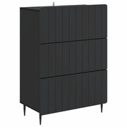 Mobile con Cassetti Nero 66 x 34,5 x 92 cm Legno ingegnerizzato 894376