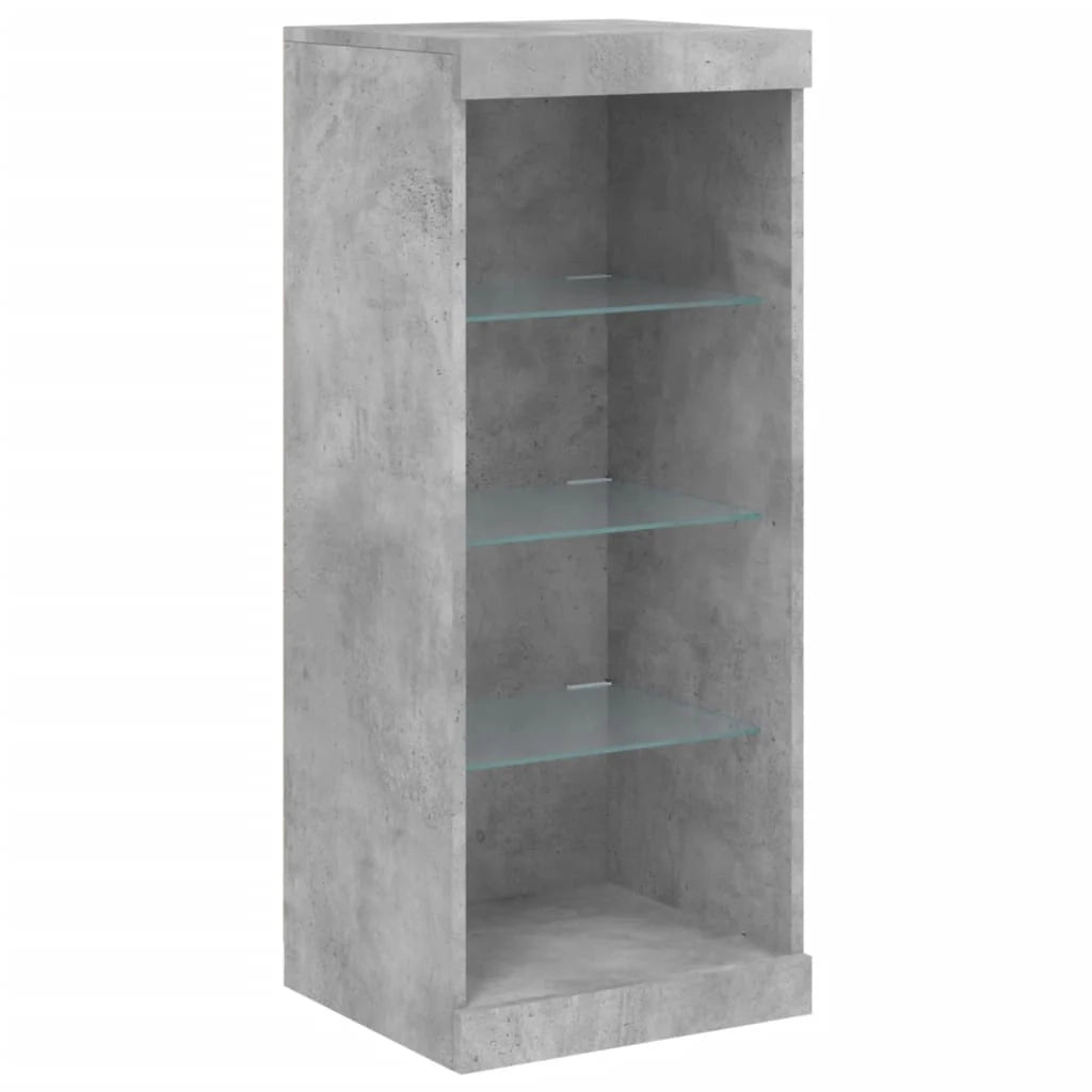 Buffet credenza cassettiera armadio mobile contenitore organizer per cucina soggiorno salotto con luci LED 162 x 37 x 100 cm grigio 02_0029979
