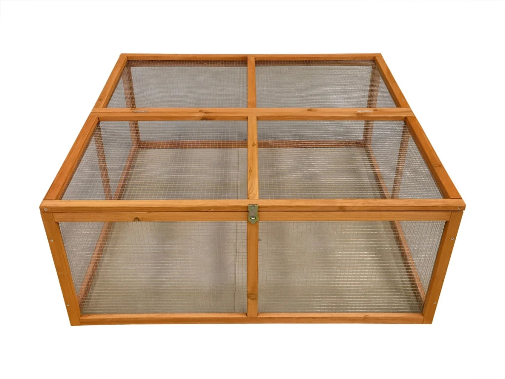 Recinto per conigli da esterno "naturale" 120 x 120 x 48,5 cm