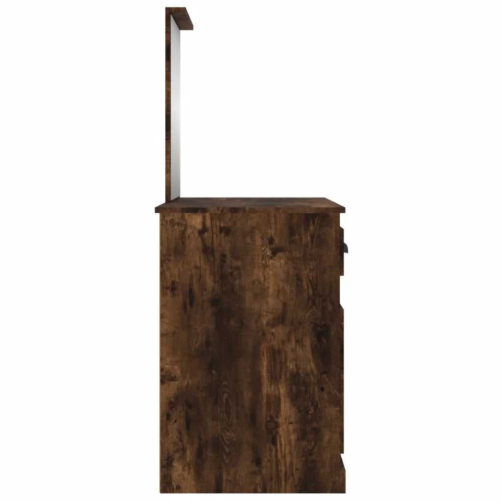 Toeletta Specchio Rovere Fumo 90x50x132,5cm Legno Multistrato 816765