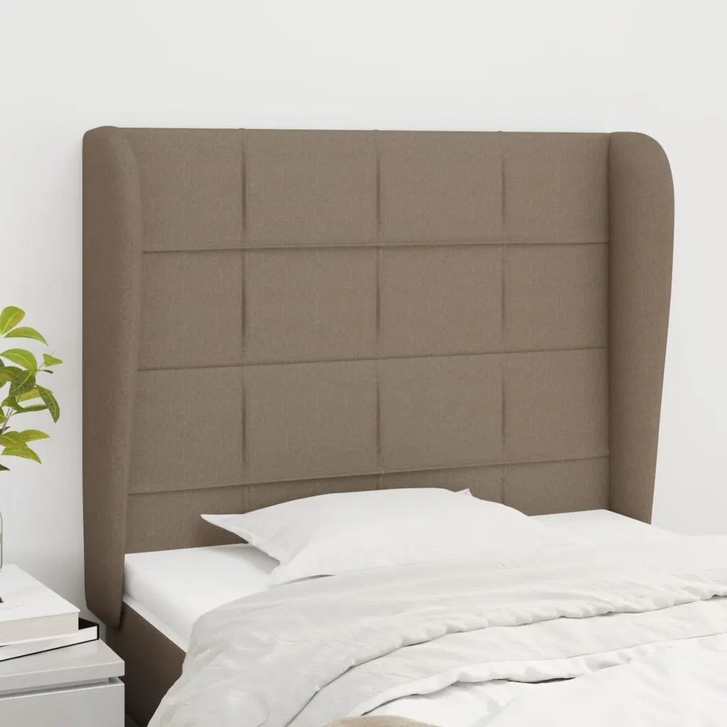 Testiera ad Orecchio Tortora 83x23x118/128 cm in Tessutocod mxl 121588