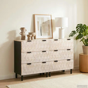 Credenza 2 pcs Finitura Bianco Lavato 60 x 33 x 75 cm 3310028