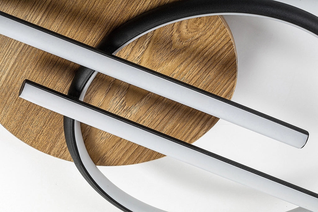 Rabalux Arash plafoniera LED legno 40W CCT 3000-6500K