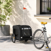 Bicycle Trailer For Dogs, Black Oxford Fabric And Iron