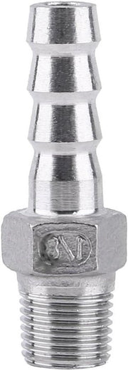 Fitting a Slang per Luce e Acqua in Rame Inossidabile - BSP 1/8"~3/4" - Connettori Barb in Rame Inossidabile per Slang - Idoneo per Tubazioni di Carburante - 1/8×8mm