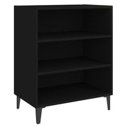 Credenza | Madia | Buffet da pranzo | Armadio da pranzo Nera 57x35x70 cm in Legno Multistrato
