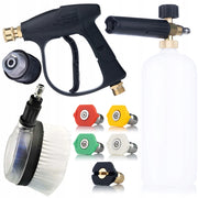 Set di Accessori per Idropulitrice Rosfix JetKit Ultra Foam QC-M22 – Pistola 300 Bar, 5 Ugelli QC, Adattatore M22-K