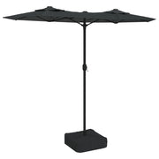 Ombrello | Parasolne a Doppia Testa con LED Antracite 316x145 cm