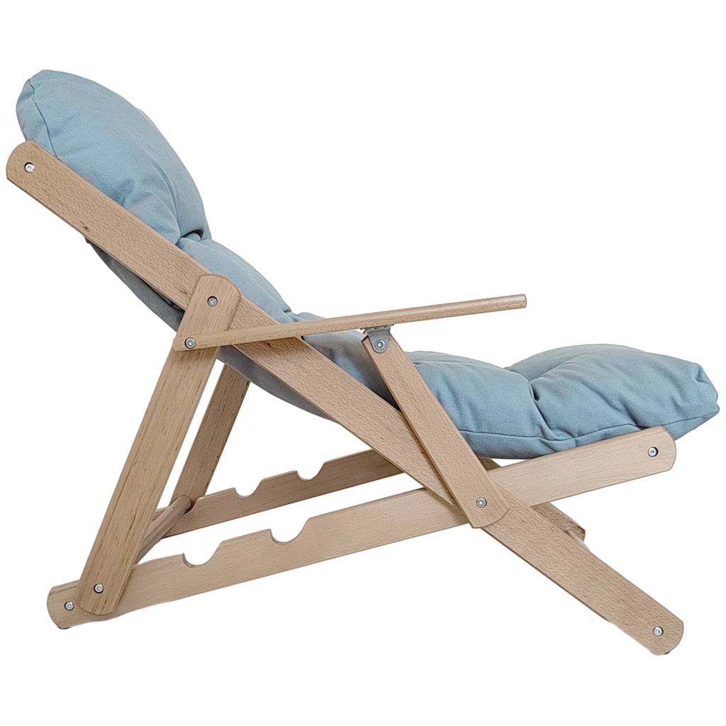 Poltrona Relax Sedia Reclinabile Massaggiante ¨C Zephmum ¨C Grigio Chiaro Tessuto Velluto