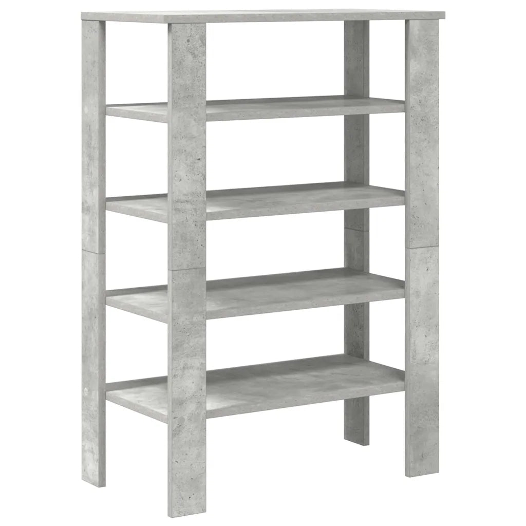 vidaXL Scarpiera Grigio Cemento 61x32x87,5 cm in Legno Multistrato