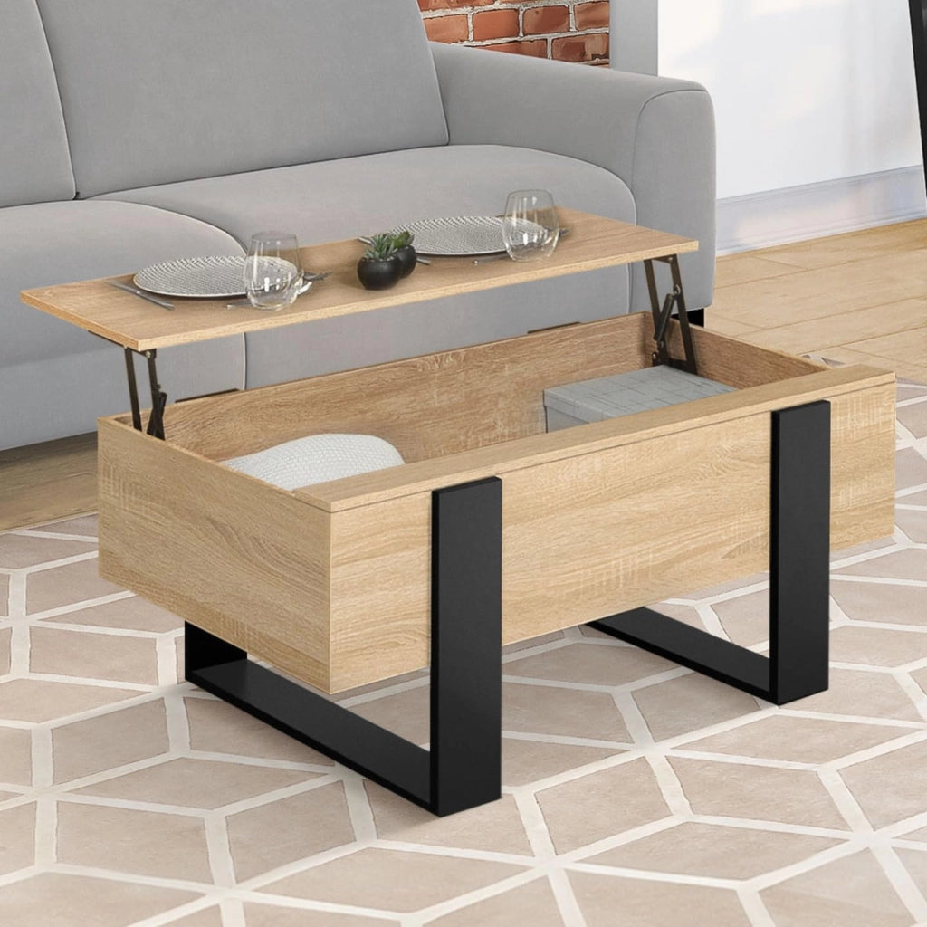 Tavolino PHOENIX in legno e nero