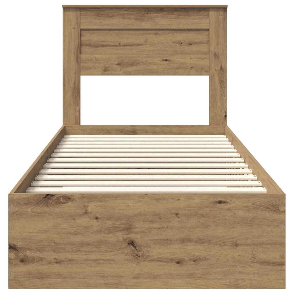 Struttura del letto Rovere artigianale 100 x 200 cm
