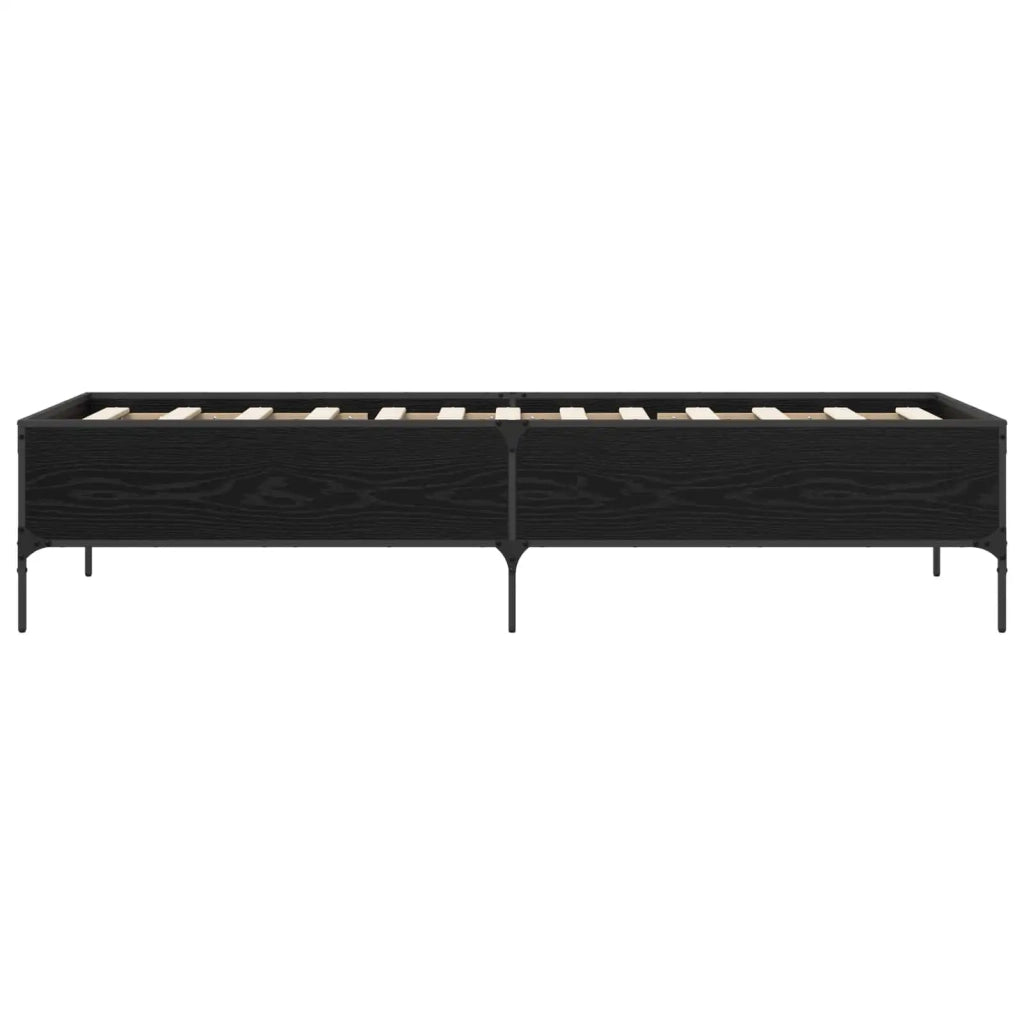 Struttura del letto Rovere Nero 80 x 200 cm 8009123