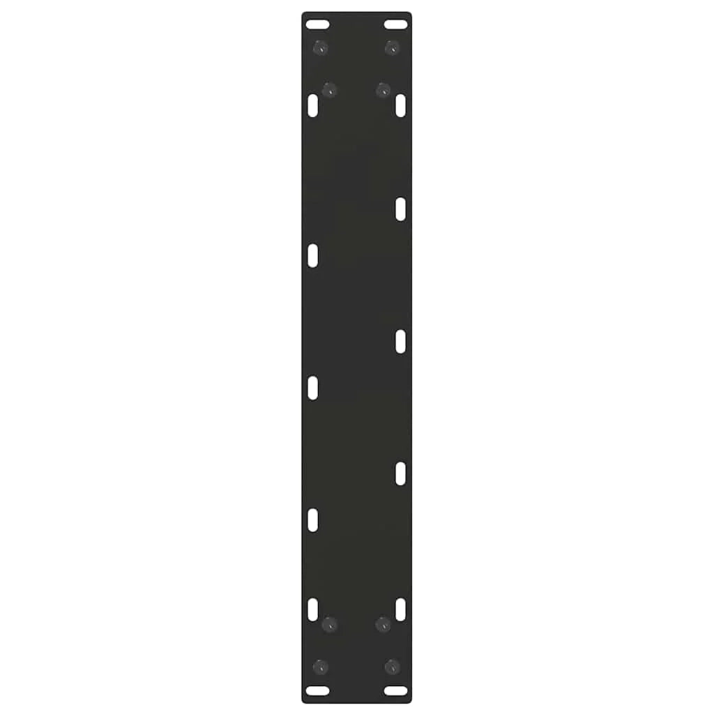 Set di 2 gambe moderne per tavolo da bar a forma di U 40 x 100-101 cm con piedini regolabili acciaio nero 02_0057468