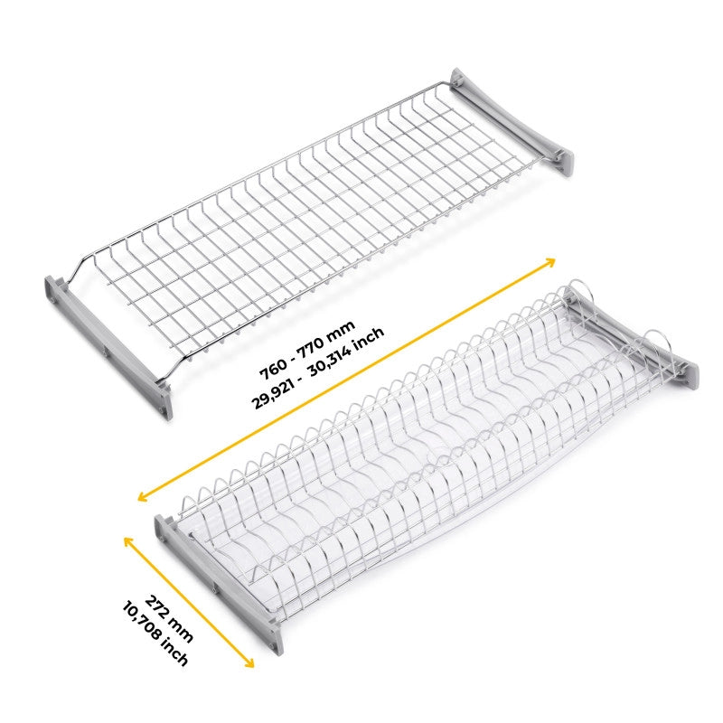 Contenitore per la raccolta differenziata da montare sul fondo ed estraibile manualmente in cucina 2x15lt, Grigio antr..