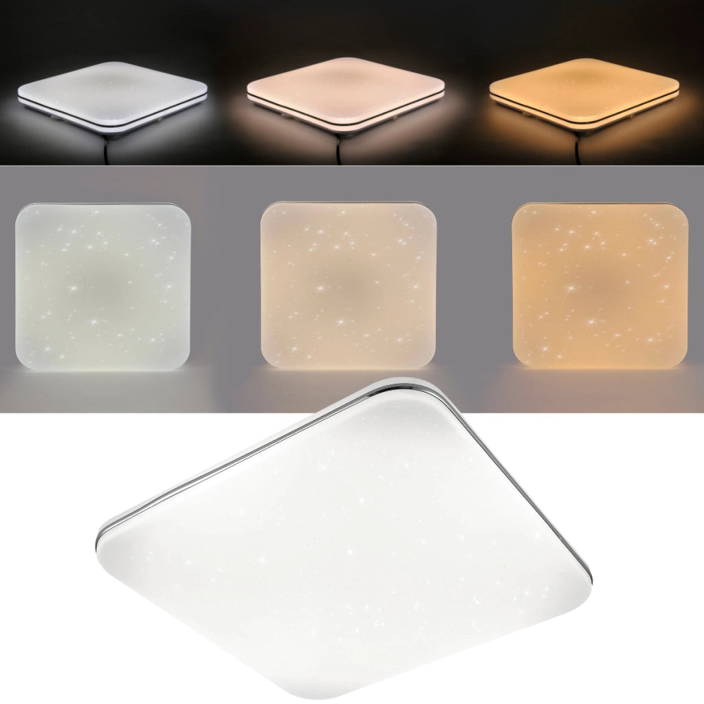 Plafoniera LED dimmerabile con telecomando 43cm Polux Syrius