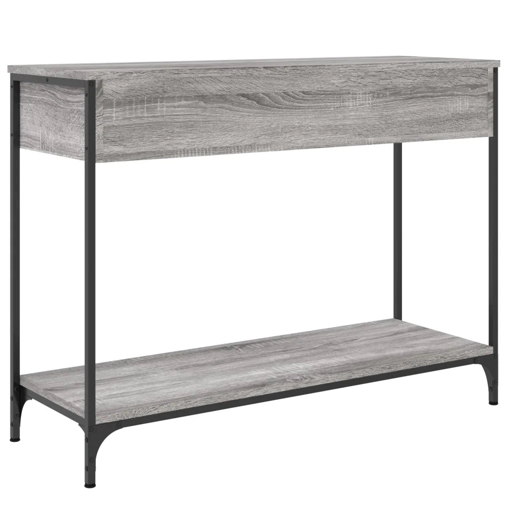 Tavolino Consolle | Tavolo d'Ingresso Grigio Sonoma 100x34,5x75cm Legno Multistrato