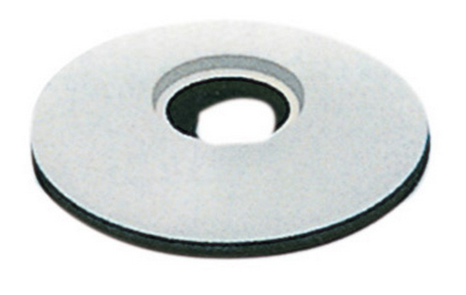 rondella ferro tonda con guarnizione 6,7x19 colore bianco finitura grigio cod:ferx.56200