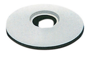rondella ferro tonda con guarnizione 6,7x22 colore bianco finitura grigio cod:ferx.56204