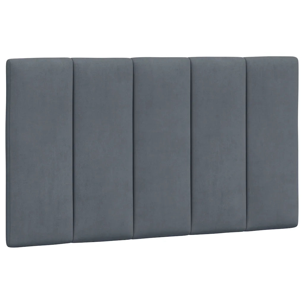Cuscino Testiera Hanko Grigio Scuro 90 cm in Velluto CFW2617412