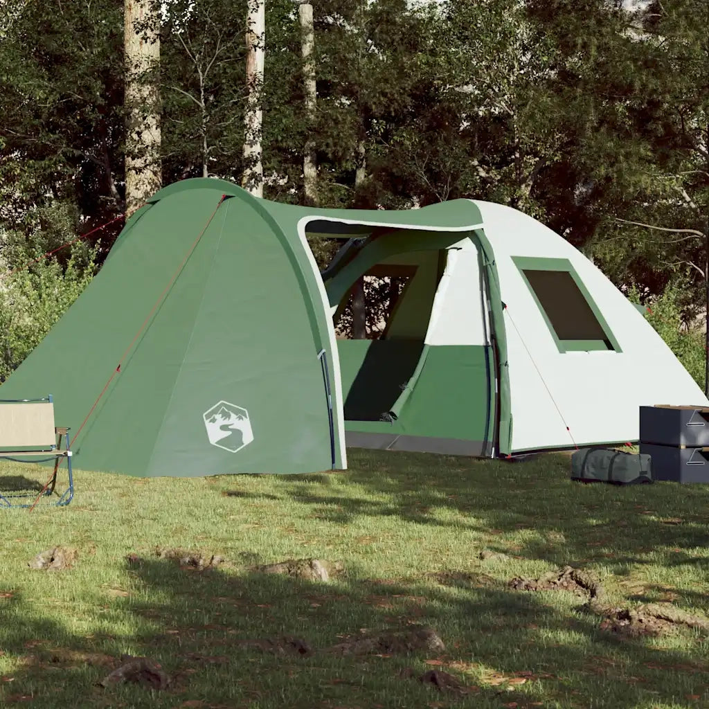 Tenda da Campeggio a Cupola per 6 Persone Verde Impermeabile 94353