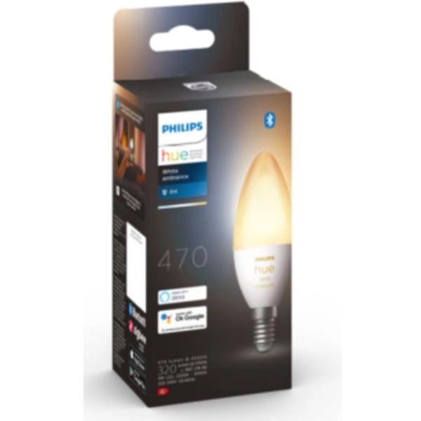 Philips hue white ambiance candela - lampadina connessa e14 - 929002294403