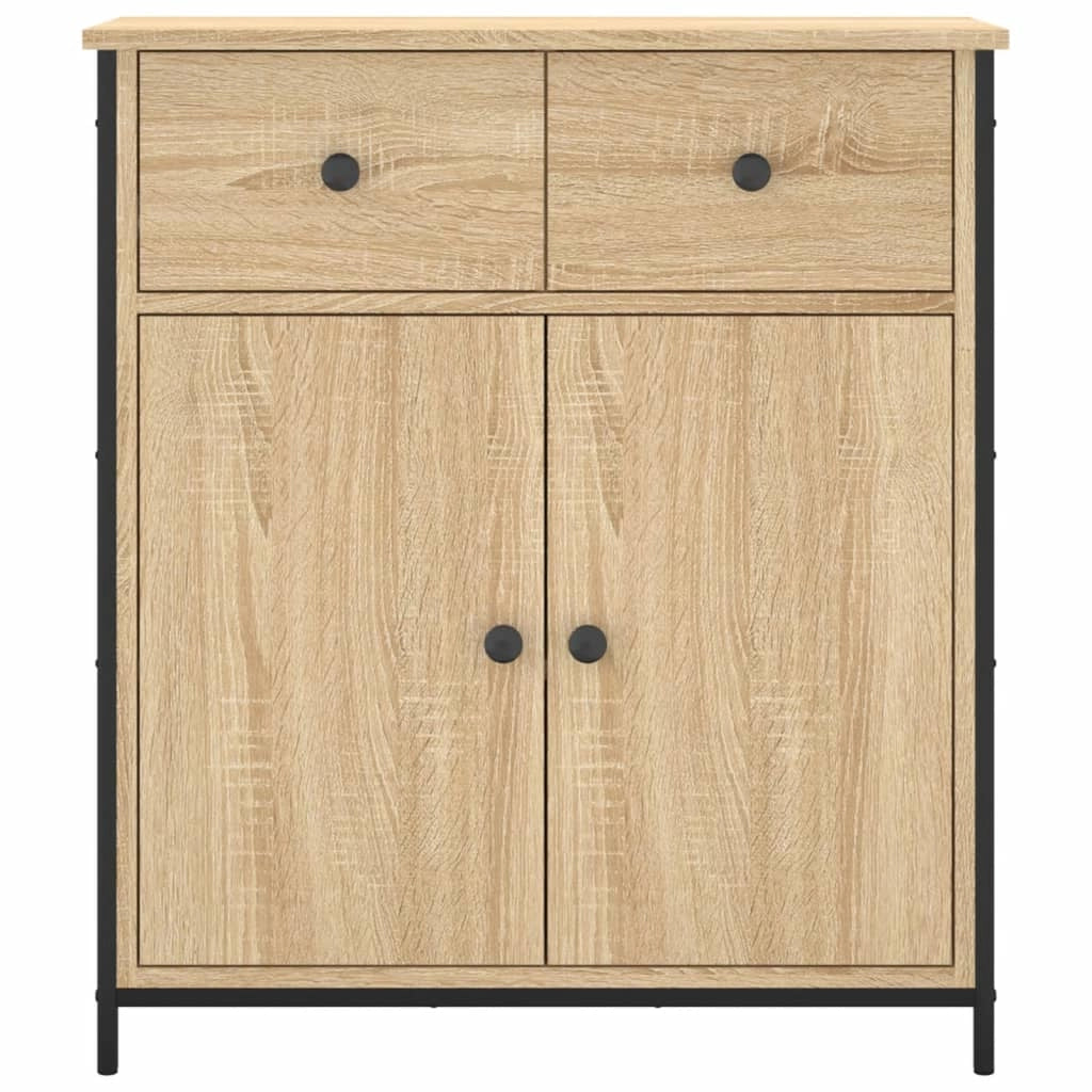 Buffet credenza cassettiera armadio mobile contenitore organizer cucina soggiorno rovere Sonoma 70 x 30 x 80 cm legno ingegnerizzato marrone 02_0031693