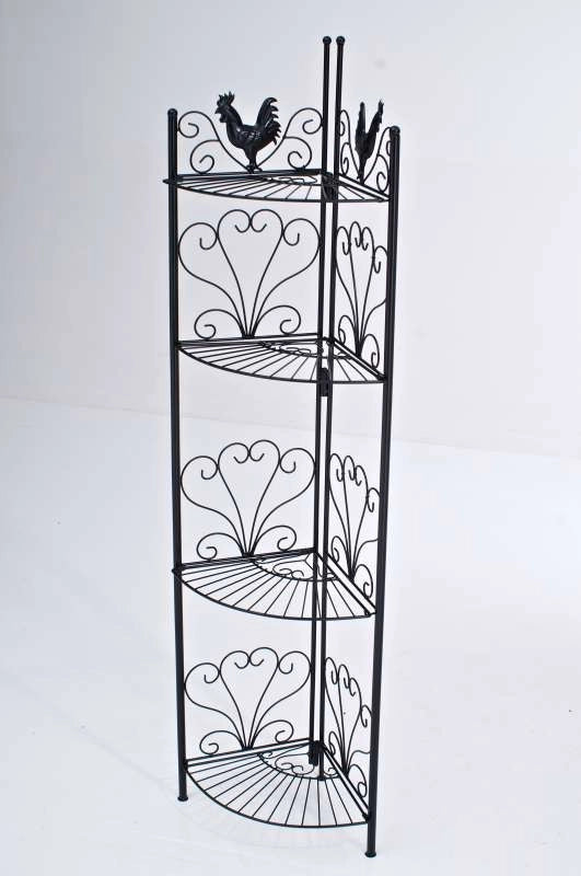 Scaffale Angoliera Marie in Ferro nero