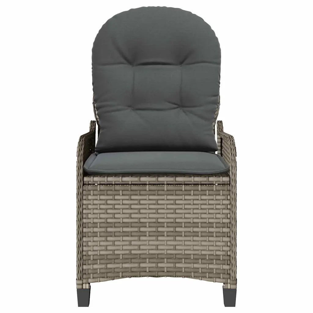 Poltrona reclinabile Grigio 56 x 66 x 95 cm polyrattan CFW1543849