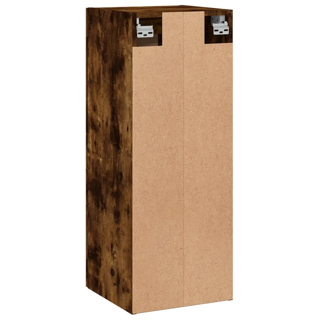 Mobile a Parete Rovere Fumo 34,5x34x90 cm in Legno Multistrato 830481