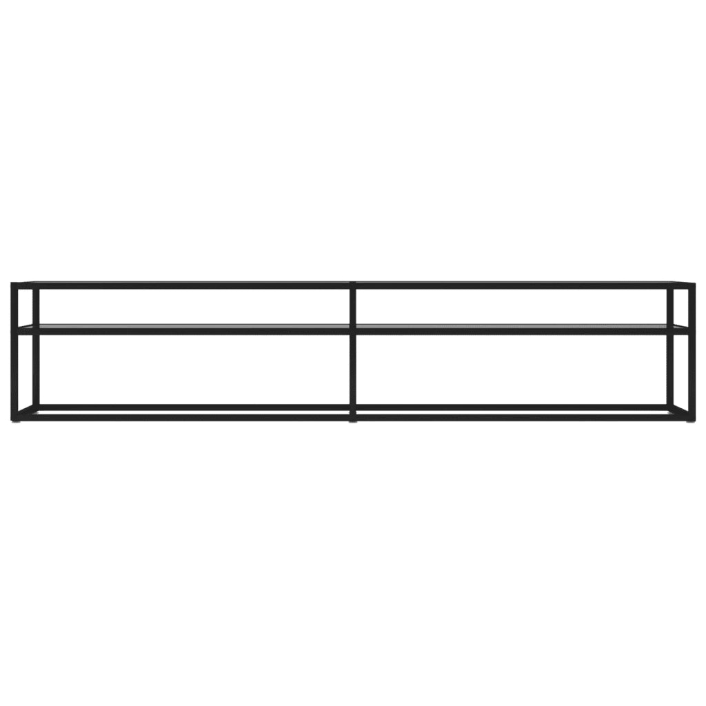 Mobile Porta TV Trasparente 200x40x40,5 cm in Vetro Temperato cod mxl 56339