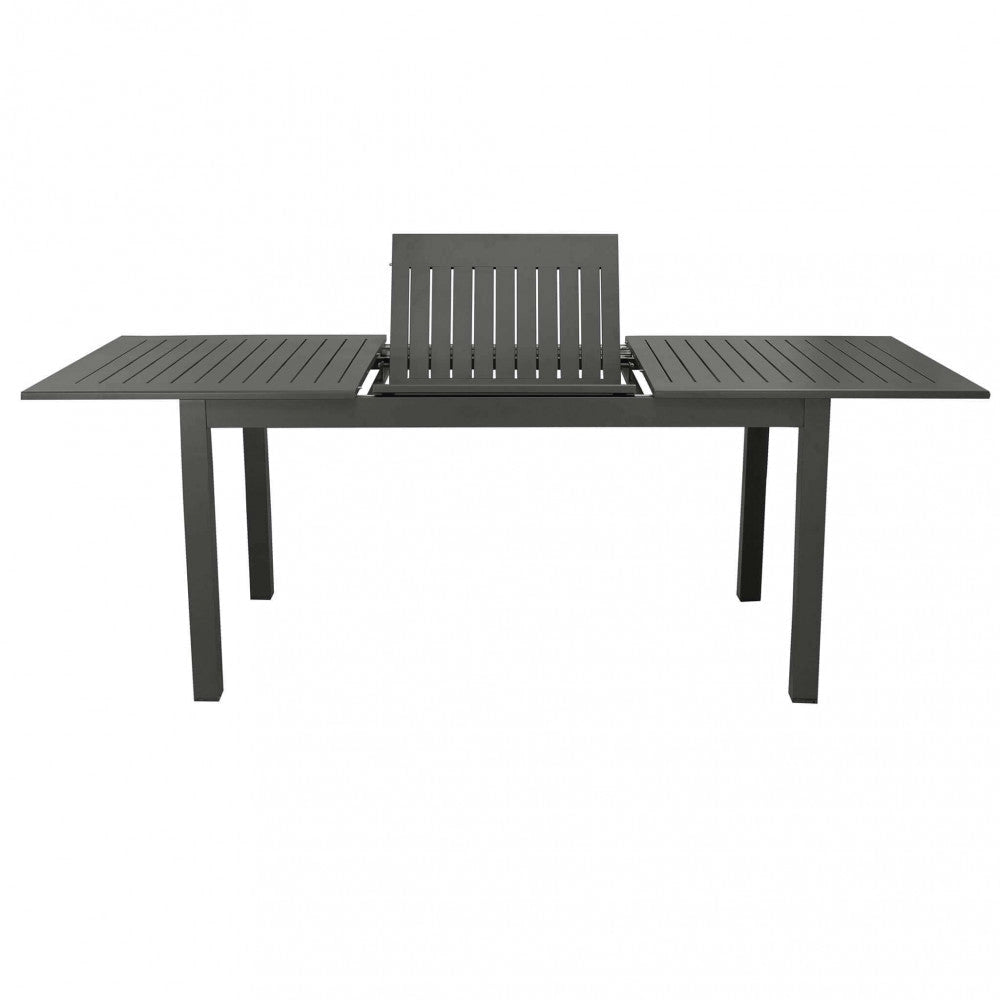Tavolo Cuba Allungabile 150/210x90x75 h cm in Alluminio Antracite