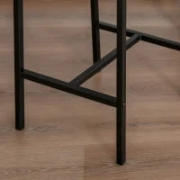 Tavolo da Bar con 2 Sedie, Set da 3 Pezzi in MDF naturale, 89x45x87 cm, Nero
