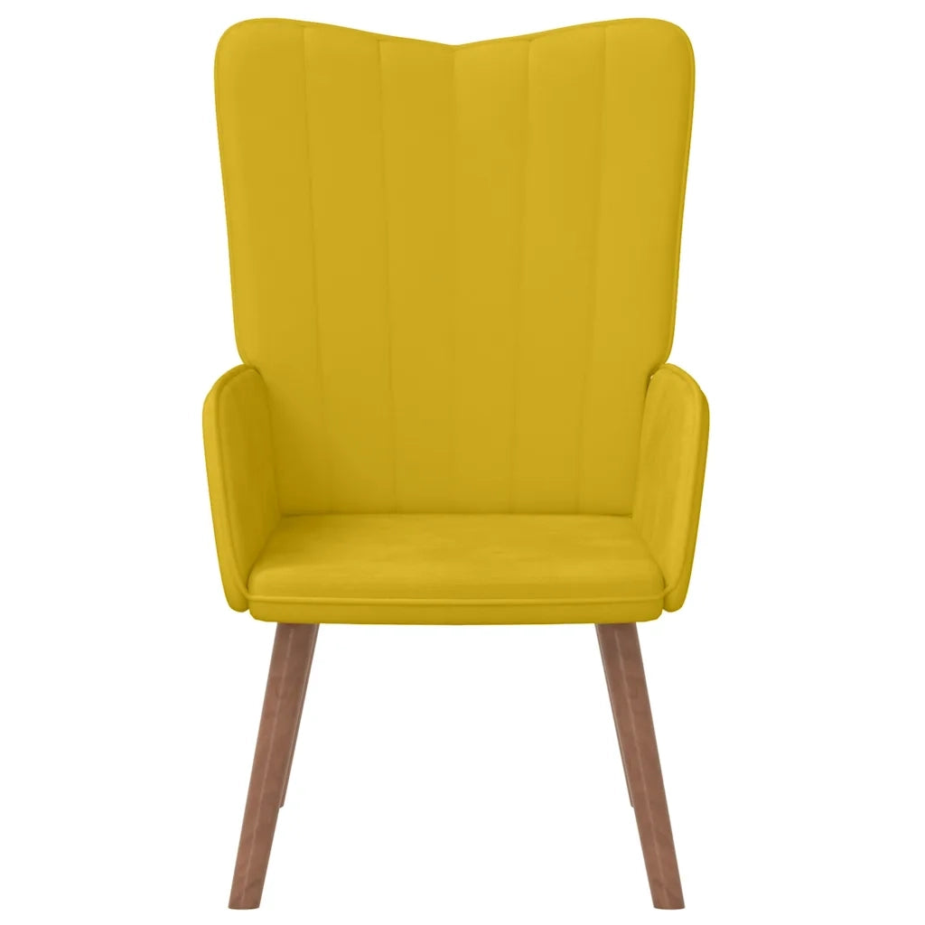 Poltrona Relax Giallo Senape in Velluto cod mxl 13306